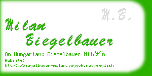 milan biegelbauer business card